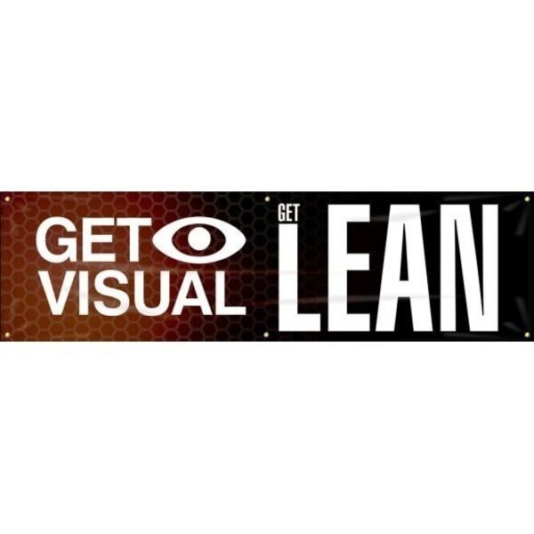 5S MOTIVATIONAL BANNER GET VISUAL GET MBR590, Accuform, Mfr#: MBR590
